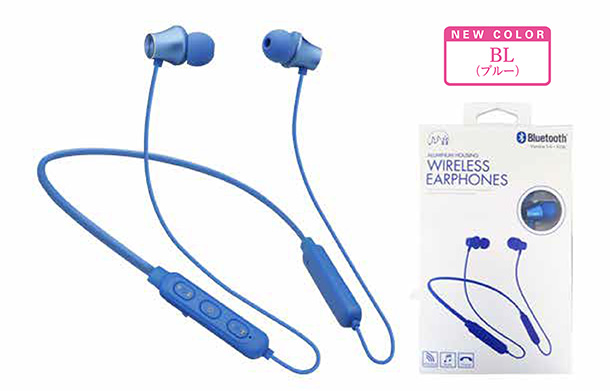 TA-BT2 新色 ブルー　かわいいワイヤレスイヤホン