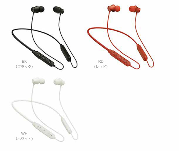TA-BT2 ブラック・レッド・ホワイト　かわいいワイヤレスイヤホン
